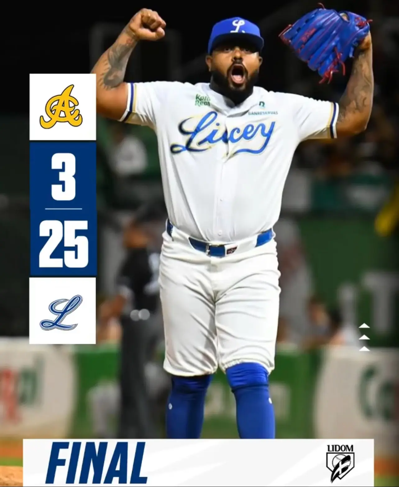 ¡Paliza histórica! Licey establece marca de carreras