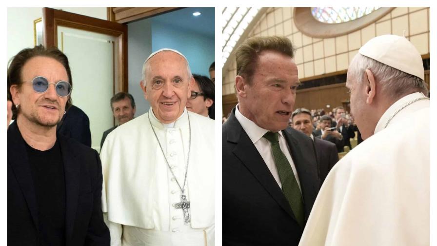 Recordamos el encuentro de varias celebridades con el papa Francisco