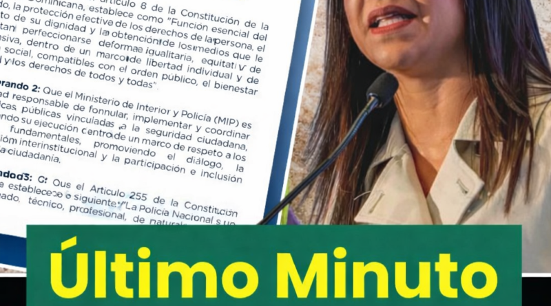El Ministerio de Interior y Policía emitió la Resolución núm. MIP-RR-0001-2026, que establece restricciones preventivas para garantizar la seguridad y el orden durante la Semana Mayor. El Ministerio de Interior y Policía emitió la Resolución núm. MIP-RR-0001-2026, que establece restricciones preventivas para garantizar la seguridad y el orden durante la Semana Mayor.
