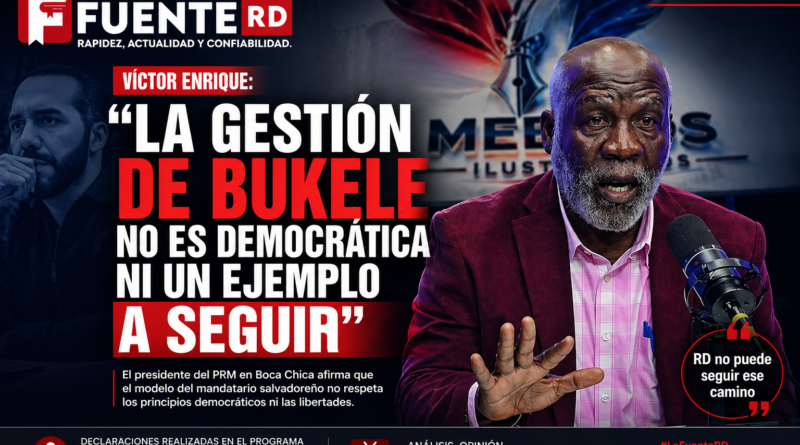 Víctor Enrique: “La gestión de Bukele no es democrática ni un ejemplo a seguir”