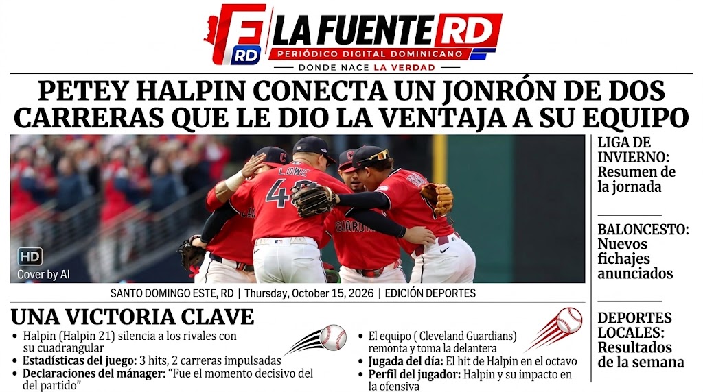 CLEVELAND (AP) — Petey Halpin conectó un jonrón de dos carreras que le dio la ventaja a su equipo, Gavin Williams ponchó a nueve rivales en cinco entradas y los Cleveland Guardians vencieron el jueves por 3-2 a los Tampa Bay Rays en el tercer juego, colocándose con una ventaja de 2-1 en la Serie de Campeonato de la Liga Americana (ALCS).
