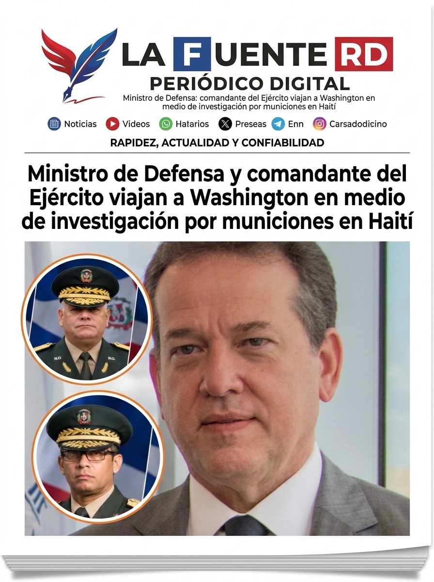 El canciller Víctor-Ito-Bisonó y los altos mandos militares fueron invitados por el Departamento de Estado de Estados Unidos