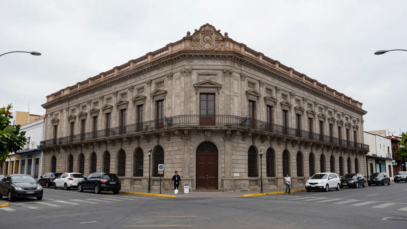 Fotografía de prensa, detalle de arquitectura pública en una call