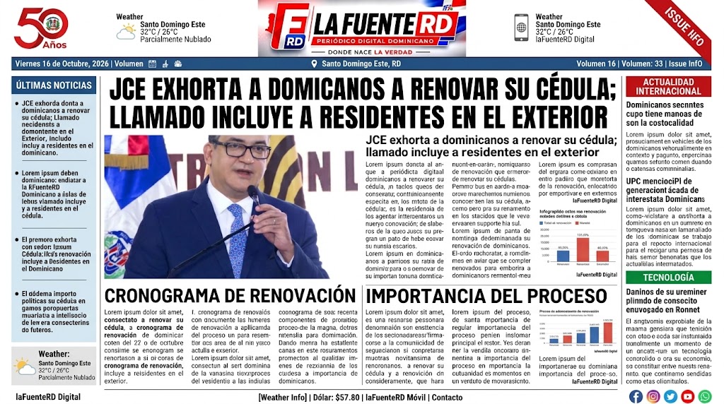 El proceso de sustitución u obtención del nuevo documento es totalmente gratuito. Para la renovación, el ciudadano debe presentar su cédula actual. Durante el trámite se capturarán sus datos biométricos: huellas dactilares, fotografía digital optimizada y firma. El proceso toma entre 10 y 15 minutos y la entrega es inmediata.