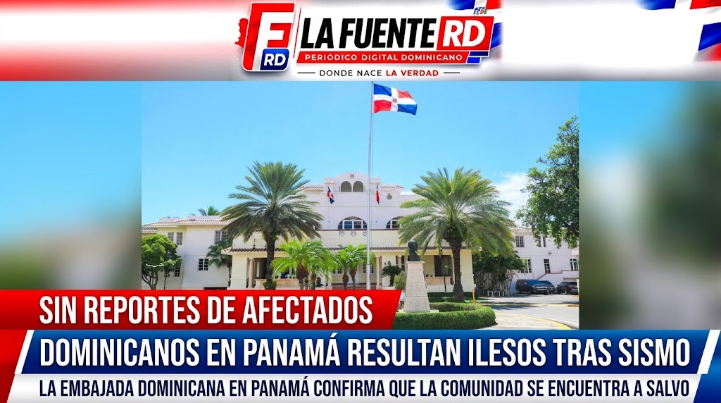 La sede diplomática confirmó que su personal y los dominicanos con quienes ha mantenido comunicación se encuentran a salvo tras el sismo de magnitud 7.7.